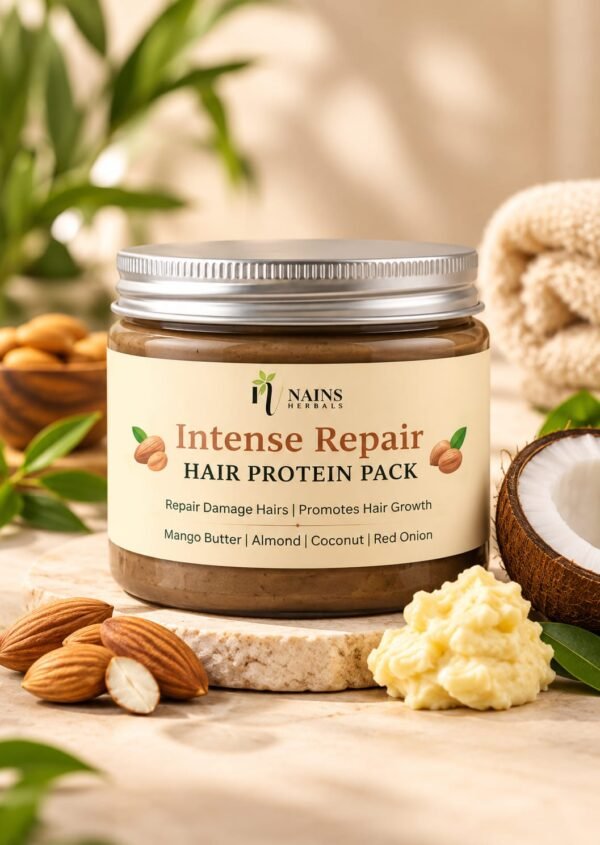 Nains Herbals Hair Protein Mask for Strong & Silky Hair Keratin + Wheat Protein Deep Nourishing Treatment