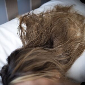 rough and dull hair in the morning
