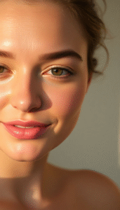 glowing skin in winter