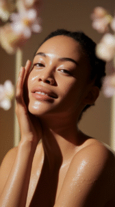 glowing skin in winter