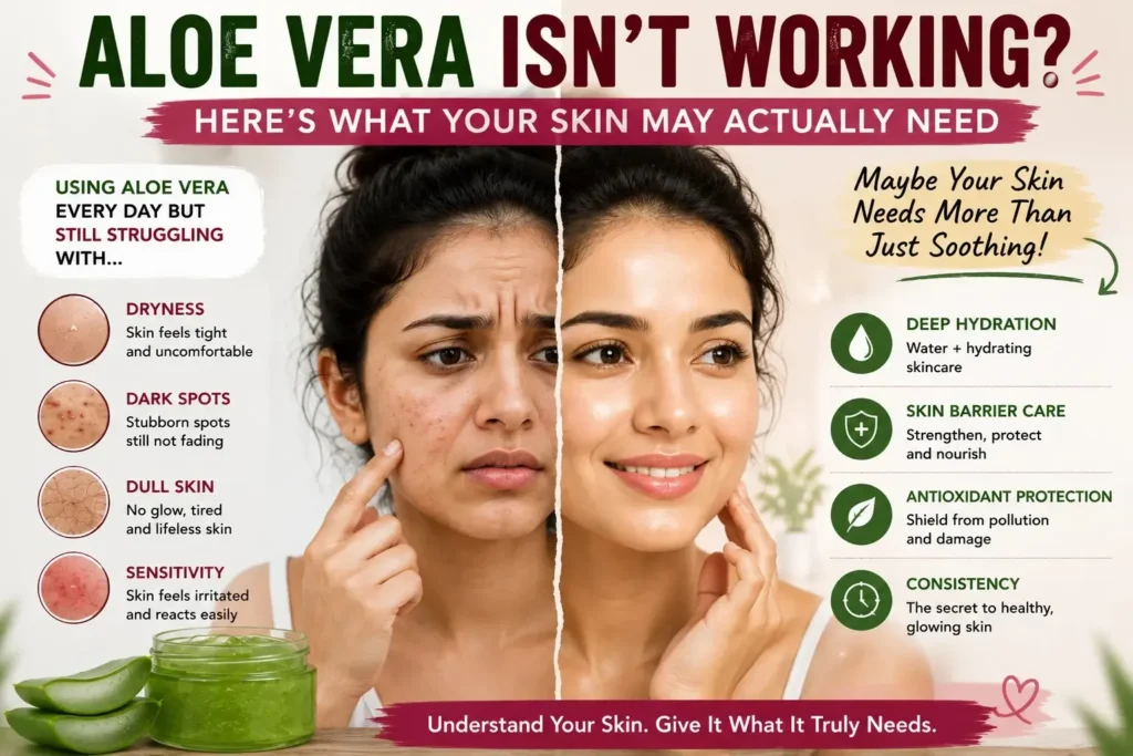 Aloe Vera for Skin not working despite daily skincare routine