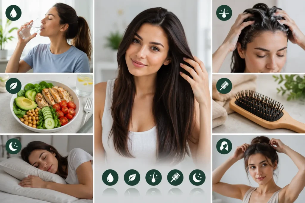 How to stop hair from getting greasy with healthy hair care habits