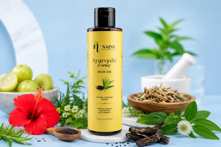 Nains Herbals 32 Herbs Ayurvedic Hair Oil for greasy hair and scalp care